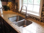 kit sink tile counter details
